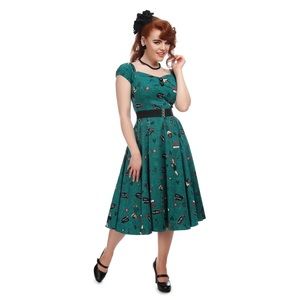 Collectif Vegas Vamp Doll Dress UK 14 Large